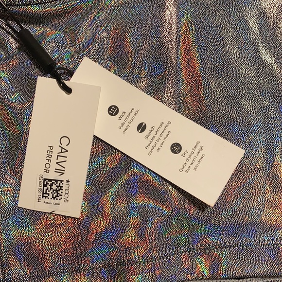 Calvin Klein Holographic crop top - Picture 3 of 4